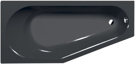 Wanna asymetryczna Polysan Tigra L 90111.30, 170x80x46cm, lewa, szary