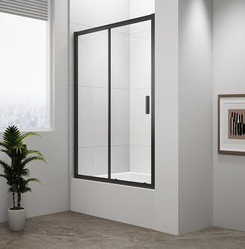 Drzwi prysznicowe Polysan Deep Black MD1116B 110x165cm, szkło czyste