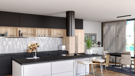 Okap wyspowy Seenergy Tube Isola 39 Black