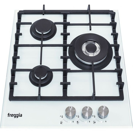 Zestaw 45cm. Freggia: płyta gazowa HCG430VGTW + piekarnik elektryczny OESF45W