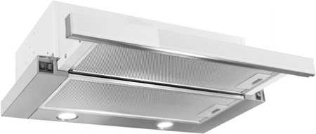 Okap teleskopowy / do zabudowy Toflesz Vega Glass 50 biały 324m3/h