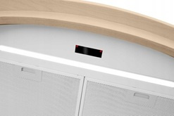 Okap przyścienny / kominowy Nortberg Rustic Gesture Control 90 biały mat 850m3/h