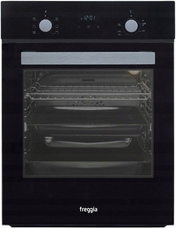 Zestaw 45cm. Freggia: płyta gazowa HH430VGTB + piekarnik elektryczny OESF45B