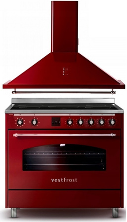 Zestaw Vestfrost: okap przyścienny VE-90RSABR + kuchnia elektryczna VC-993WNPIBR
