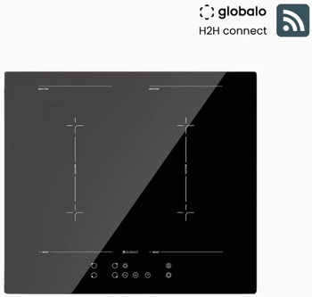 Płyta indukcyjna ze sterowaniem do okapu Fiali 60.1 H2H Black