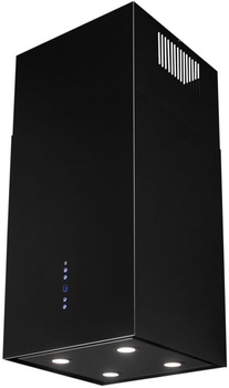 Okap wyspowy Toflesz Sandy Isla Lux czarny mat 850m3/h