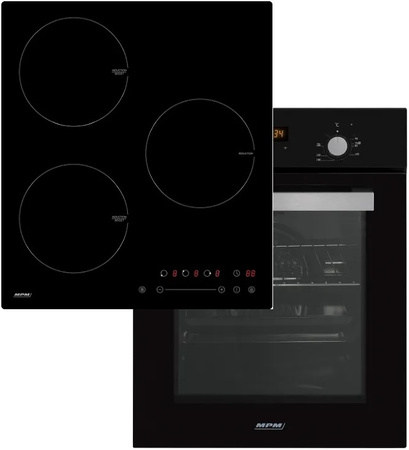 Zestaw 45cm MPM: płyta indukcyjna MPM-45-IM-07 + piekarnik elektryczny MPM-45-BO-20