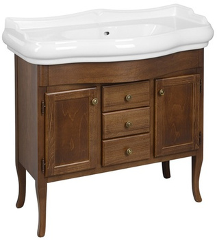 Szafka umywalkowa Sapho Retro 1620 89x80x48cm, bukowa