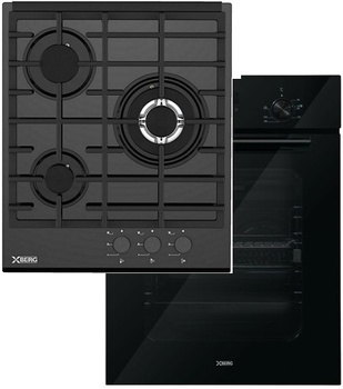 Zestaw Berg 45cm: płyta gazowa BRGS405 + piekarnik elektryczny BGOV45