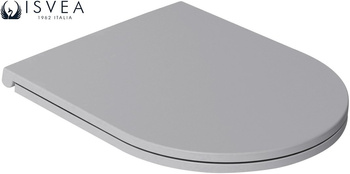 Deska WC Isvea Italy Infinity 40KF0547I-S Soft Close, duroplast, szary