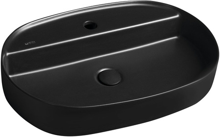 Umywalka ceramiczna nablatowa Isvea Italy Infinity 10NF65060-2N czarny mat