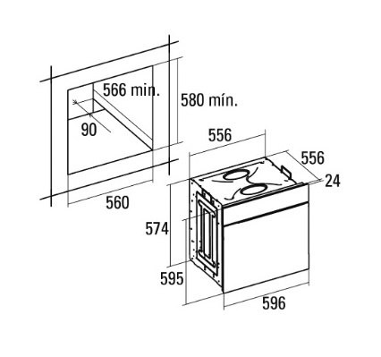 Piekarnik elektryczny do zabudowy Retro Cata MRA7108 Biały