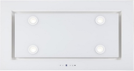 Okap sufitowy Toflesz Luxor Glass 96 biały 850m3/h turbina zewnętrzna