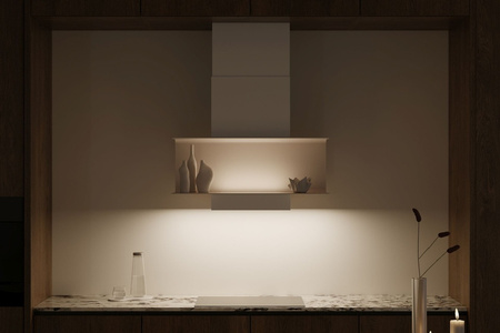 Okap kominowy / przyścienny Nortberg C-Shelf 60 White-Kashmir 850m3/h BLDC