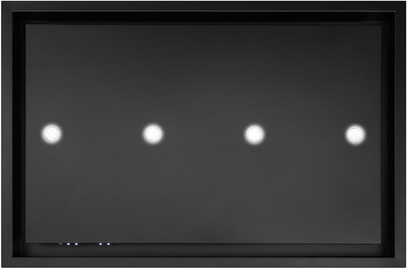 Okap sufitowy Toflesz Empire 90 czarny mat 850m3/h turbina zewnętrzna