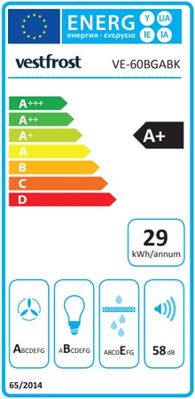 Okap podszafkowy / do zabudowy Vestfrost VE-90BGABK Gesture Control