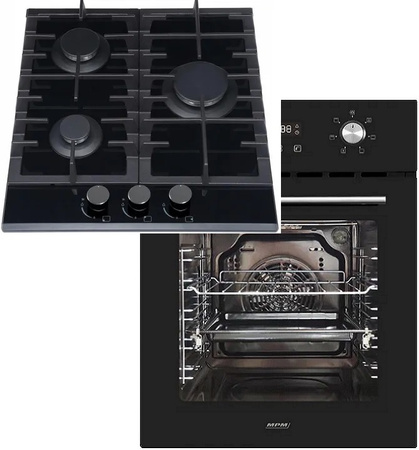 Zestaw 45cm MPM: płyta gazowa MPM-45-GMH-16 + piekarnik elektryczny MPM-45-BO-22