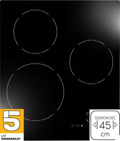 Płyta indukcyjna do zabudowy 45cm. Kernau KIH431-3B