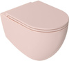 Deska WC Isvea Italy Infinity 40KF0541I-S Soft Close, duroplast, różowy
