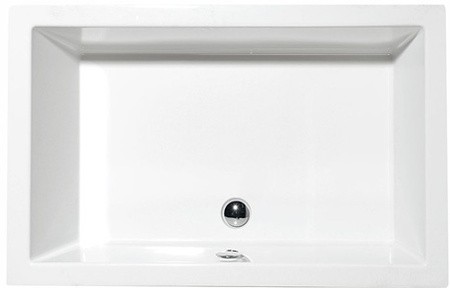 Zestaw: brodzik Polysan Deep 72879 100x75x26cm z nóżkami i odpływem