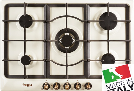 Płyta gazowa do zabudowy retro 75cm. Freggia HR750VGTCH szampański