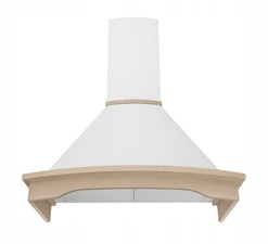 Okap przyścienny / kominowy Nortberg Rustic Gesture Control 90 biały mat 850m3/h