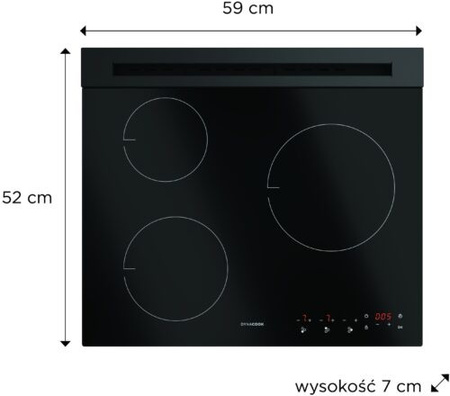 Płyta gazowa do zabudowy Dynaxo DynaCook X3 Classic propan/butan G30, propan G31 - 37 mbar