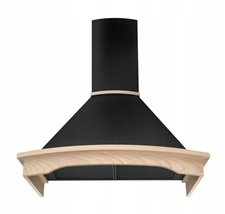 Okap przyścienny / kominowy Nortberg Rustic Gesture Control 90 czarny mat 850m3/h