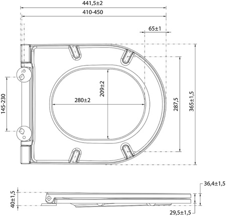 Zestaw Isvea Italy Infinity: Miska wisząca WC + deska WC terracotta