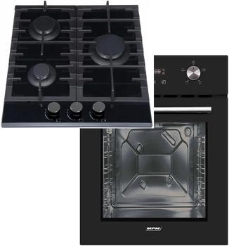 Zestaw 45cm MPM: płyta gazowa MPM-45-GMH-16 + piekarnik elektryczny MPM-45-BO-23C