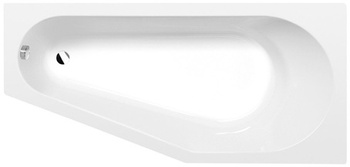 Wanna asymetryczna Polysan Tigra R 90611.11, 170x80x46cm, prawa, biały mat