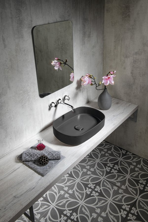 Umywalka ceramiczna nablatowa Isvea Italy Infinity 10NF65060-2C antarcyt