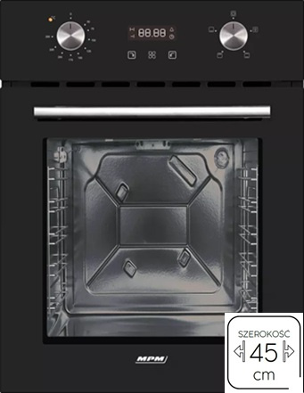 Piekarnik elektryczny do zabudowy 45cm. MPM MPM-45-BO-23C
