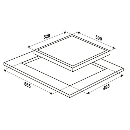 Płyta indukcyjna do zabudowy 60cm. MPM MPM-60-IM-05