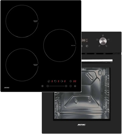 Zestaw 45cm MPM: płyta indukcyjna MPM-45-IM-07 + piekarnik elektryczny MPM-45-BO-23C