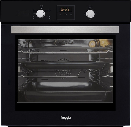 Piekarnik gazowy do zabudowy 60cm. Freggia OGSB64B czarny