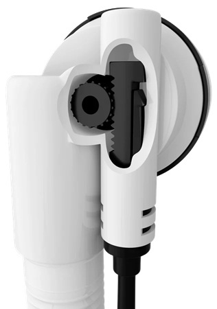 Zestaw odpływowy z korkiem aut. Polysan 71850.10, korek 72mm, biały