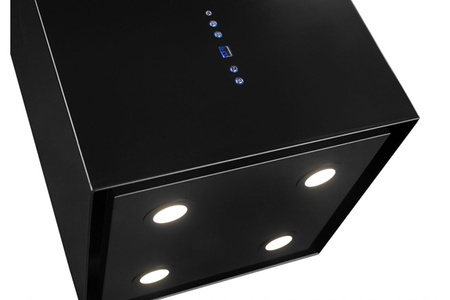 Okap wyspowy Toflesz Sandy Isla Lux czarny mat 850m3/h