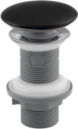 Korek umywalkowy, ceramiczny Isvea Italy 38TP0163I bez przelewu, czarny mat