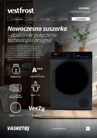 Suszarka wolnostojąca Vestfrost VT-FD42HN90EU Inverter