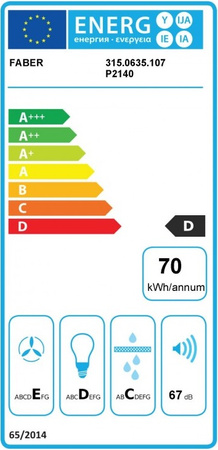 Okap teleskopowy / do zabudowy Faber Flexa NG Glass W A60 315.0635.107