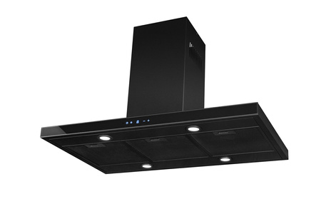 Okap wyspowy Toflesz Etna Isla 90 czarny mat 850m3/h + pilot