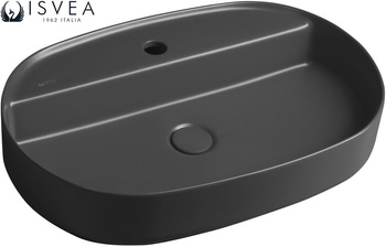 Umywalka ceramiczna nablatowa Isvea Italy Infinity 10NF65060-2C antarcyt