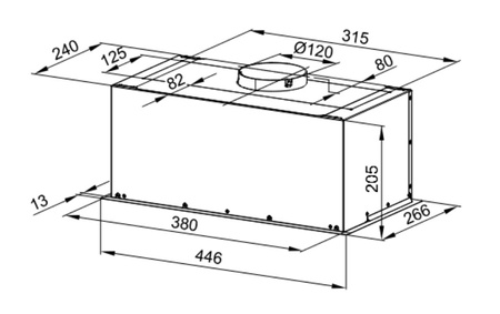 Okap podszafkowy MPM MPM-45-OW-05
