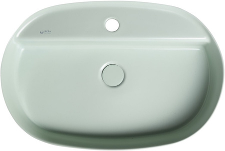 Umywalka ceramiczna nablatowa Isvea Italy Infinity 10NF65060-2T miętowy
