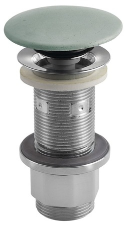 Korek umywalkowy Sapho FG923 5/4'', klik-klak, zielony mat