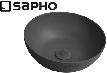 Umywalka betonowa, nablatowa Sapho Formigo FG316 antracytowy mat