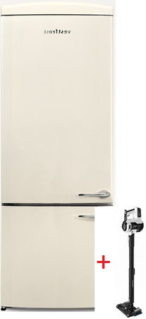 Lodówka wolnostojąca retro Vestfrost VR-FB482-2ELBG NoFrost Multi + odkurzacz VF-VM4001WB AQUA