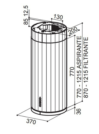 Okap wyspowy Faber Corinthia Isola DG/C 110.0456.220
