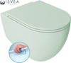 Miska wisząca WC Isvea Italy Infinity 10NF02004-2T rimless, 36,5x53cm, miętowy